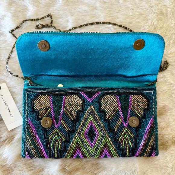 Anthropologie Multicolor Beaded Clutch - Picture 4 of 13